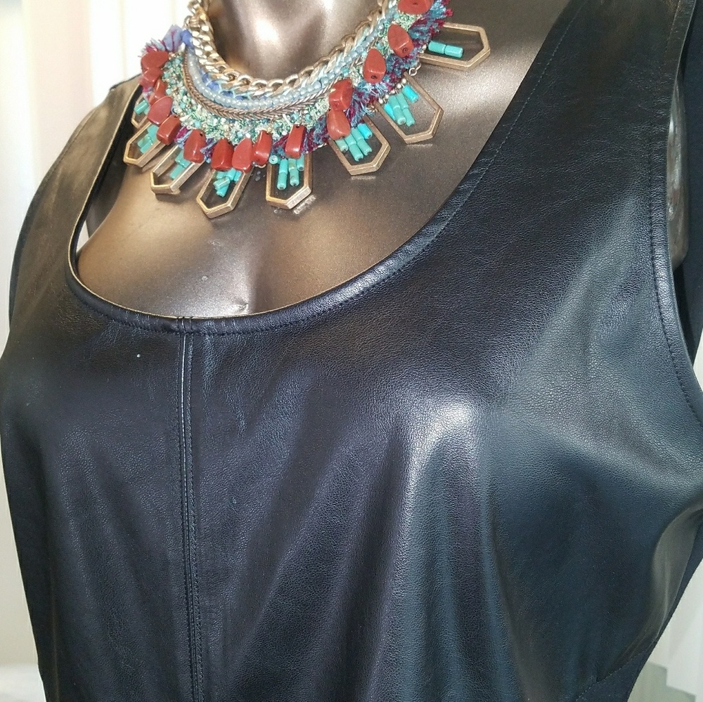 Rock n Republic faux leather top